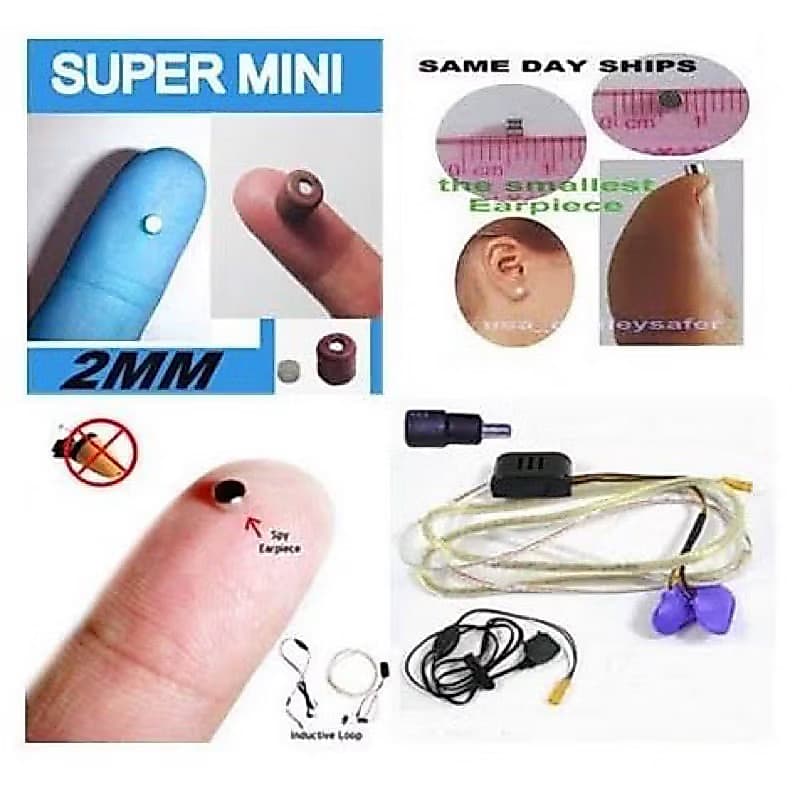 micro ponto espião mini fone teste palestra prova invisível