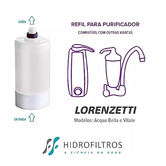 Refil Filtro Acqua Bella Vitale Rv-01 Lorenzetti Hf-01