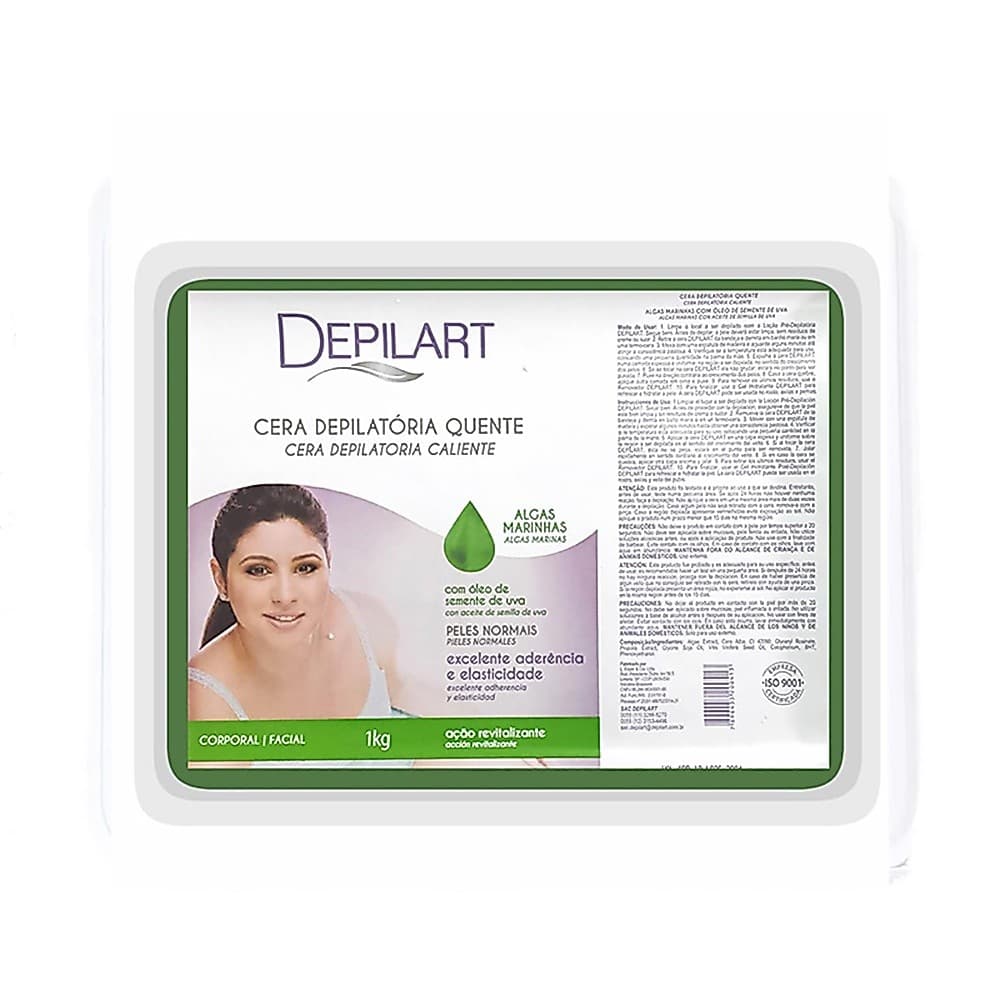 Cera Quente Depilatória Algas 1Kg Depilart
