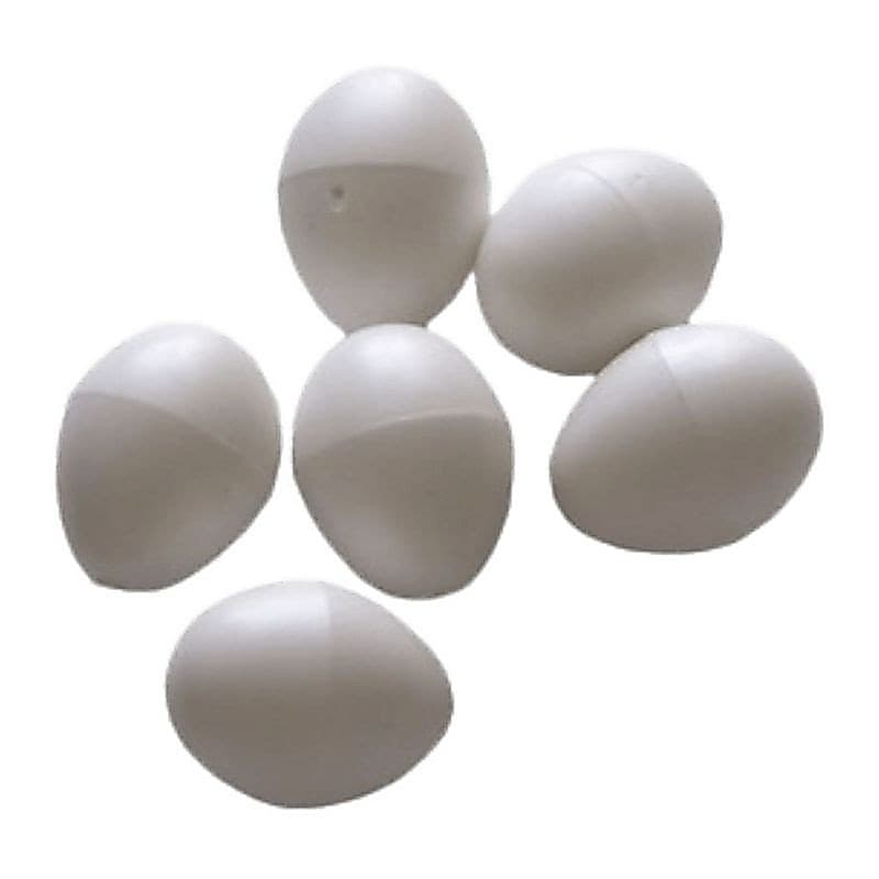 10 x Ovos Indez Branco - Para Calopsita Ring Neck e Pixarro - N5 - Unidade - Animalplast