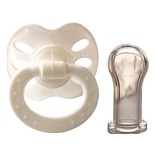 Chupeta Plus Bico Redondo 100% Silicone Pacote Com 25 Unidades Cor Branca  Baby Nany