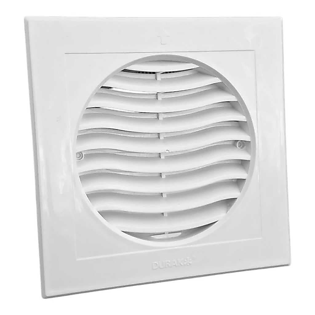 Grelha de Ventilação Quadrada 150mm Grade Plastico Com Tela Anti Inseto Banheiro Cozinha
