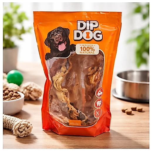Mordedor Petisco Tendão Dip Dog Rico Em Proteina E Colágeno