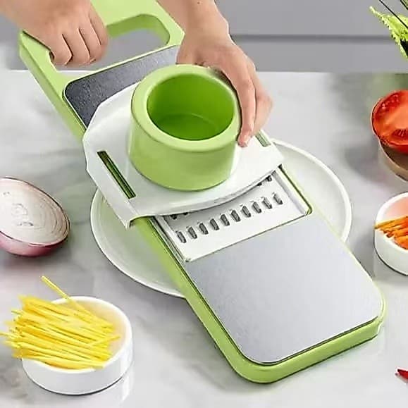 Fatiador Cortador 5 Em 1 Ralador e Descascador De Alimentos de Legumes Frutas Cozinha 1002