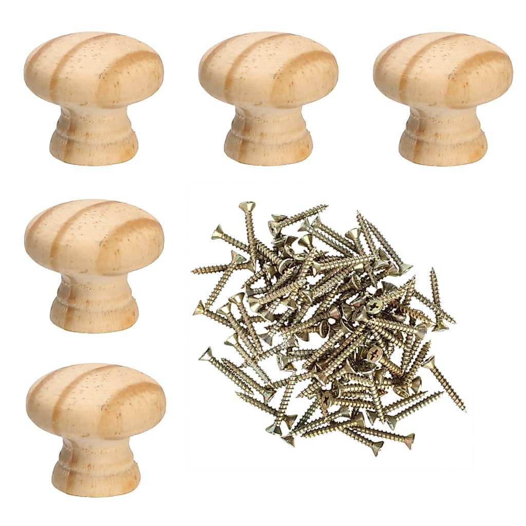 Kit Puxador Pinus Redondo Arcanjo  Pequeno Decoração Artesanato Gavetas Cômodas Portas