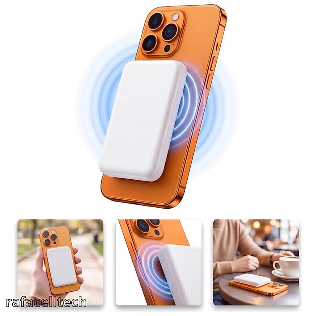 Carregador Portátil 5000Mah/10000Mah Indução Sem fio Bateria Carga