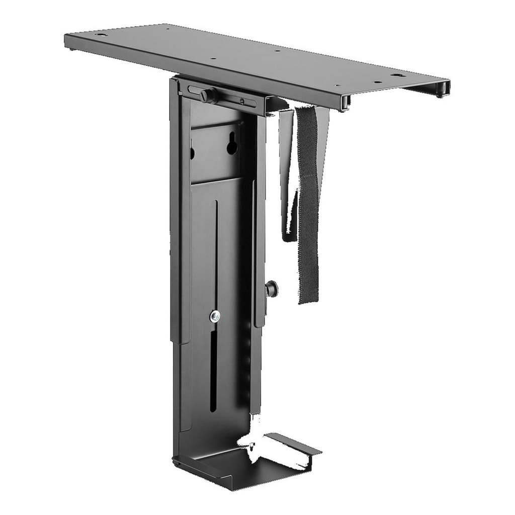 Suporte para Gabinete CPU Suspenso Ajustável 360 Graus até 10 kg PCYes PLMSC03 Aço Sob a Mesa