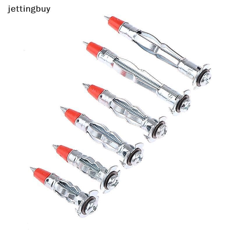 10Pc Resistente Molly Parafuso Oco Unidade Parede Âncora Parafusos Kit Drywall Cavidade Plug Passador Para Placa De Gess