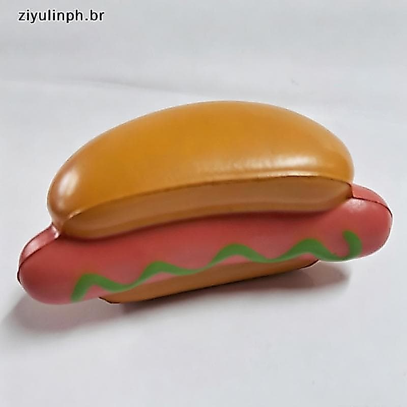 ziyulinph Squishy Food Shape Stress Ball Salsicha Hambúrguer Squeeze Toy Ansiedade Alívio Sensorial Play Tool Para Crian