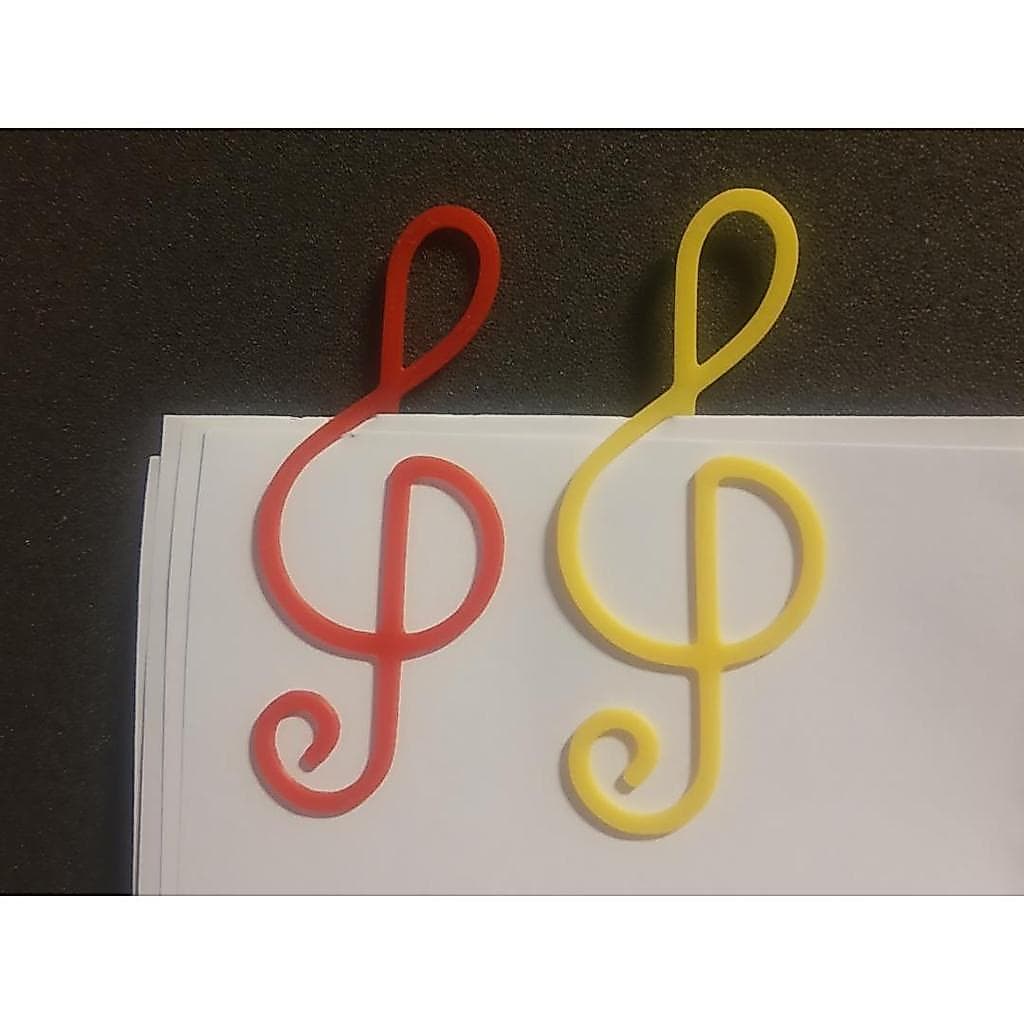 Kit com 10 Clipes de Papel de Nota Musical