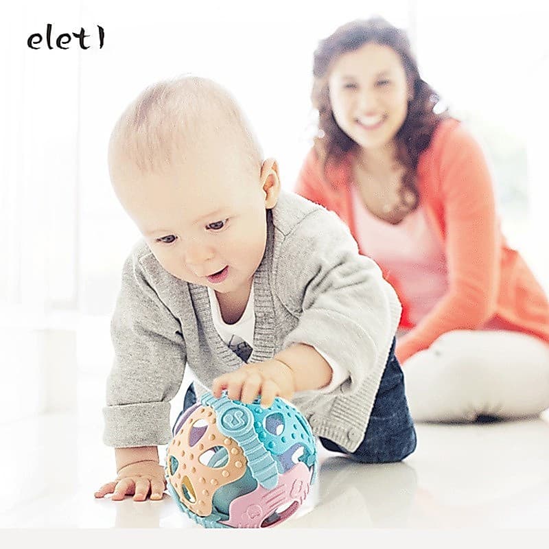 Modelo 2026, bola chocalho para bebês, material macio, plástico ABS, com música, ideal para crianças pequenas, fácil de