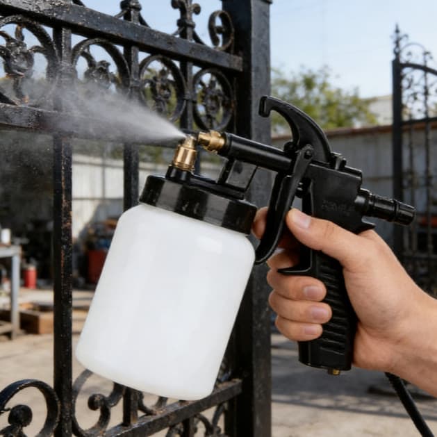 Pistola Pintura AR DIRETO 500ML Profissional Lanternagem Oficina Retoque Bico