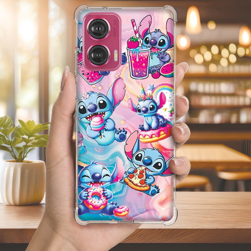 Capinha Capa (3443) STITCH COLORS para MOTO G52,G50,5G,G42,G35,G41,G34,G32,G31,G24,G23,G22,G30,G20,G10,G14,G13