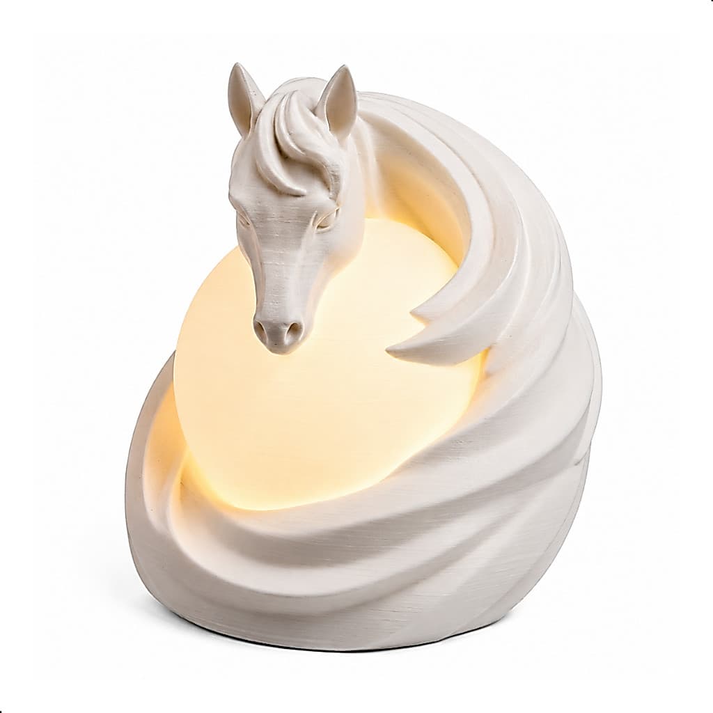 Luminária Cavalo 3D LED Decoração Premium Presente Exclusivo