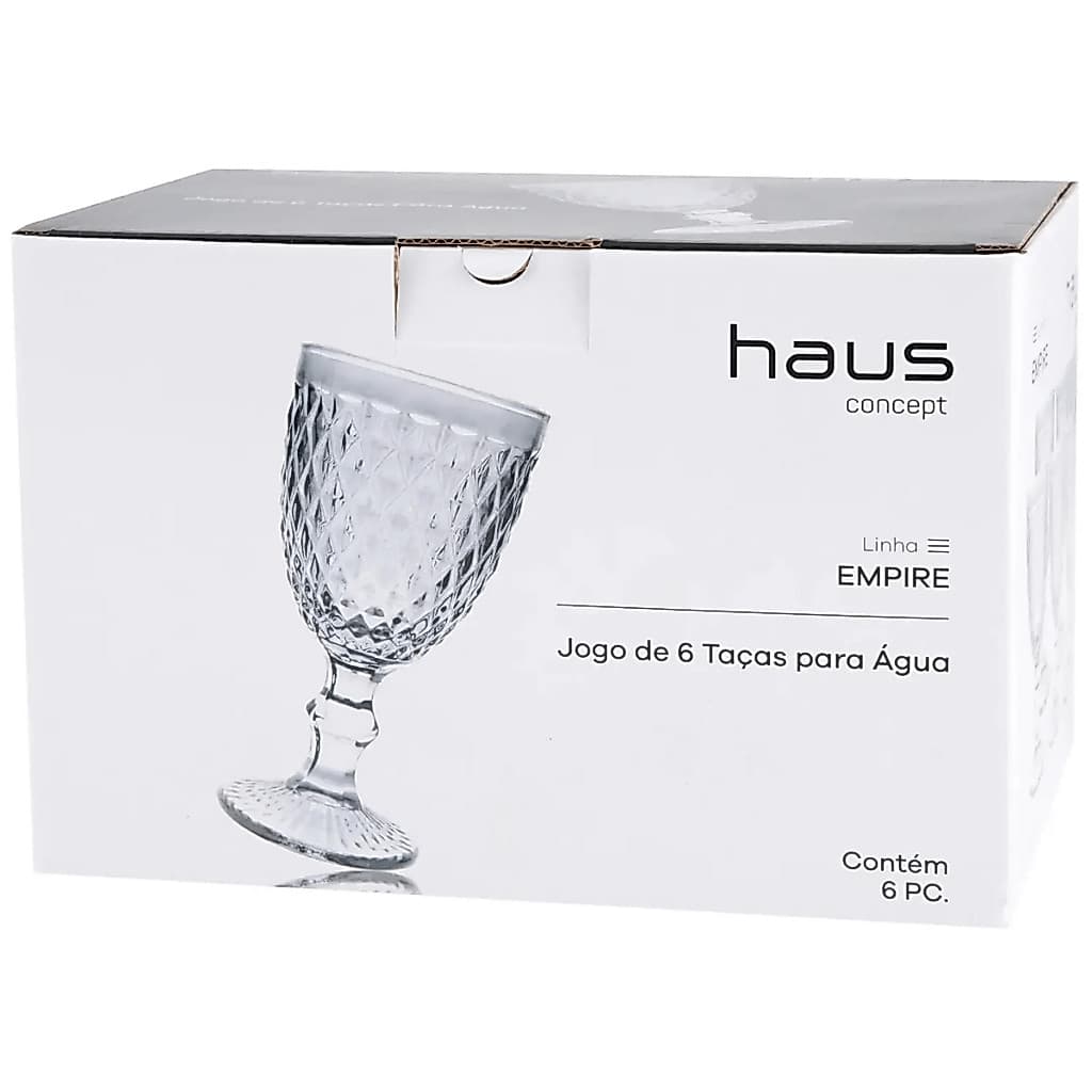 Jogo de 6 Taças para Água Haus Concept Empire