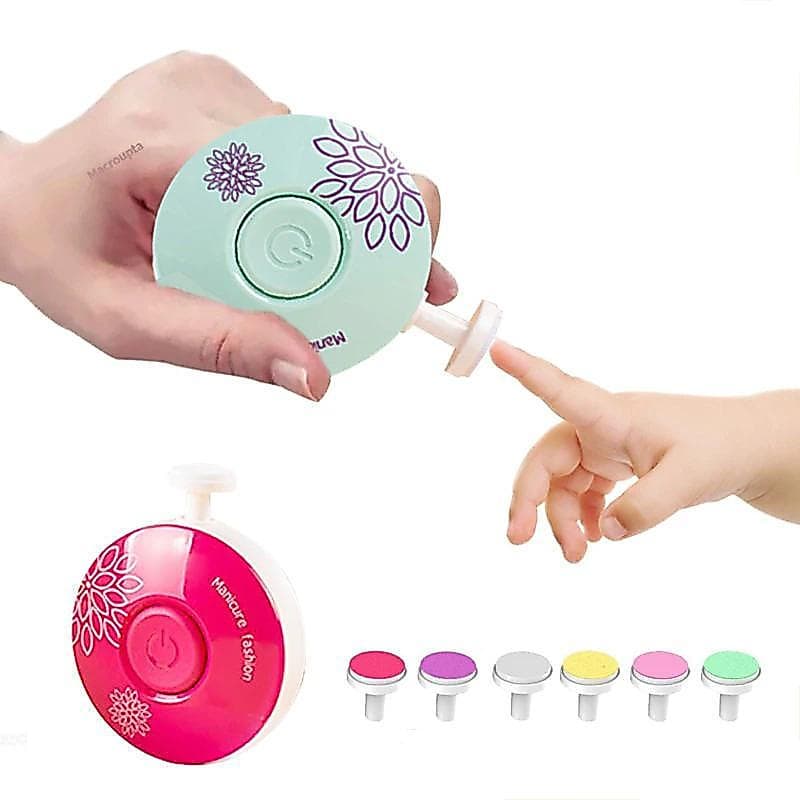 Aparador Elétrico De Unhas Para Bebês , Ferramenta Polidora Crianças , Kit De Higiene Manicure Infantil , Cortador Recém
