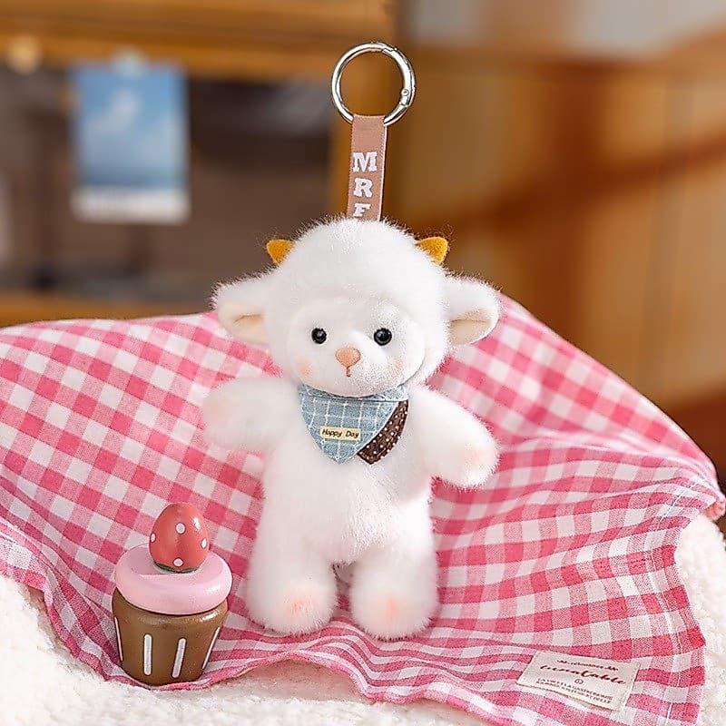 Puff Bonito Série Animal De Estimação Ovelha Panda Pingente De Pelúcia Perfumado Chaveiro Saco Pendurado Ornamento Macio