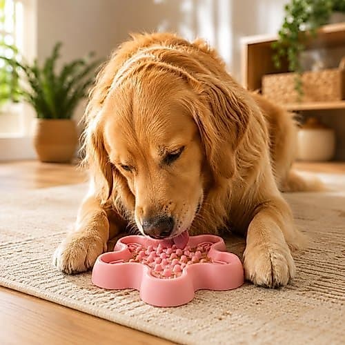 Comedouro Lento Pets 24cm Reduz Ansiedade Alimentar Evita Engasgo Estimula Mastigacao Sortido
