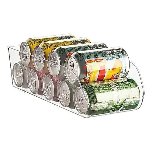 Organizador Porta Latas Acrílico Ordene Para Geladeira Armário Cozinha Multiuso