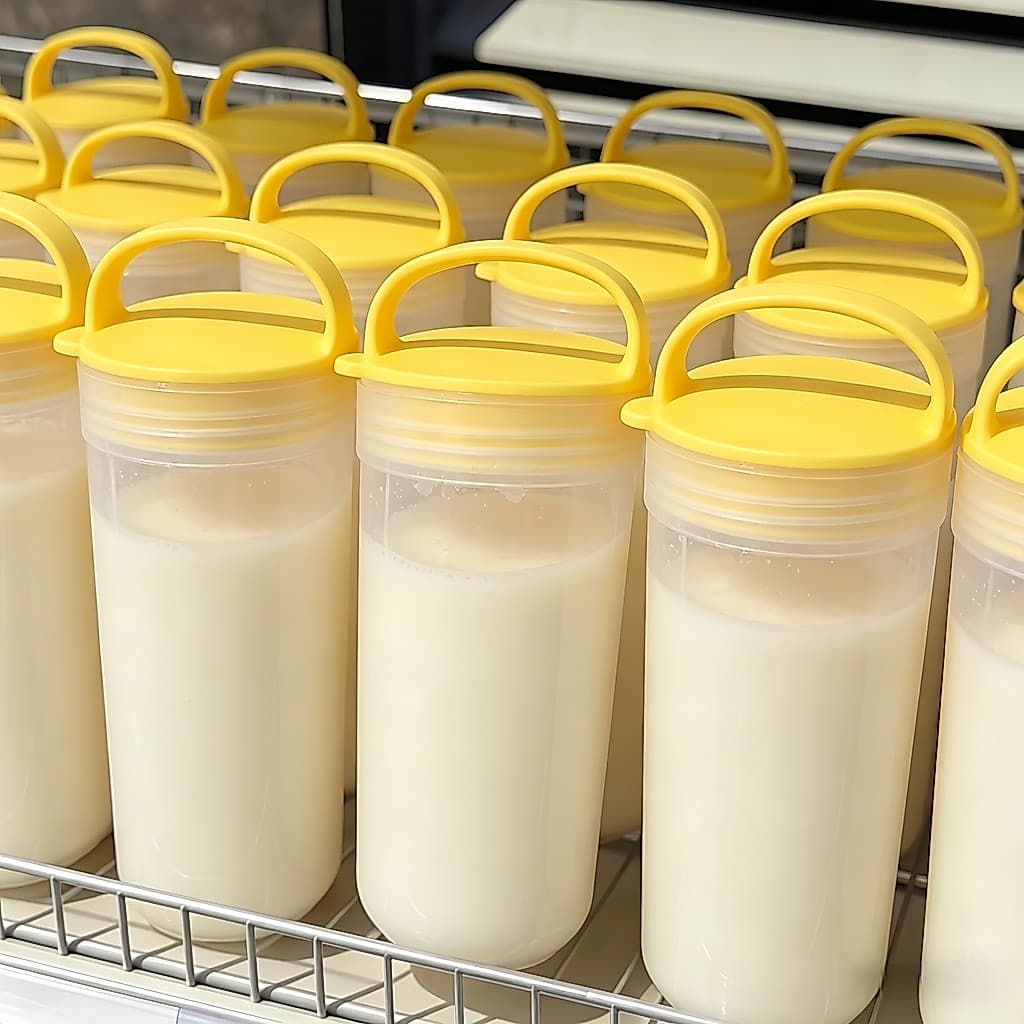 Copo de leite de soja para viagem, copo de fermentação fria, café da manhã dedicado, resistente a altas temperaturas, po