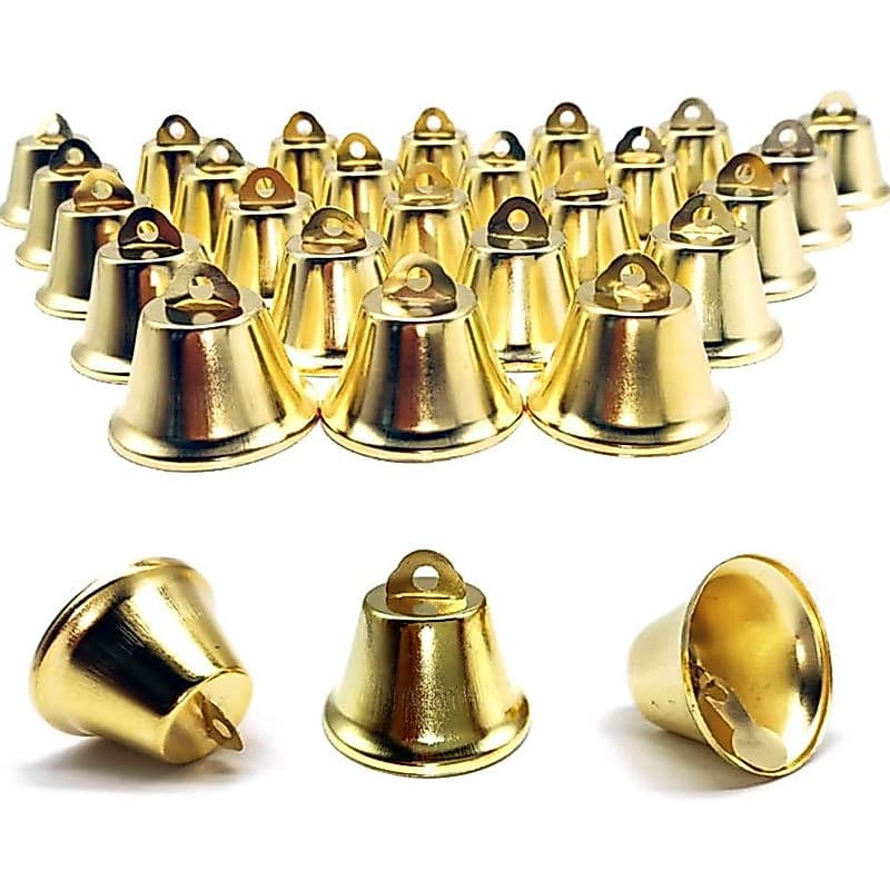 5/10/20 Pçs Pequenos Sinos Para Artesanato Mini Ouro Prata Pendurado Sino De Metal Acessórios De Decoração De Natal
