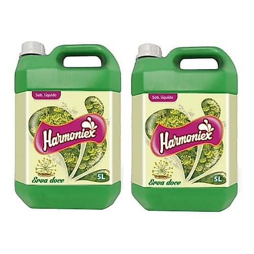 Kit Com 2 Sabonetes Liquido Harmoniex Erva Doce 5 L