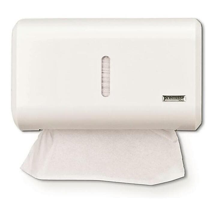 Porta Papel Toalha  Interfolha Compacto Dispenser Papeleira Premisse Branco