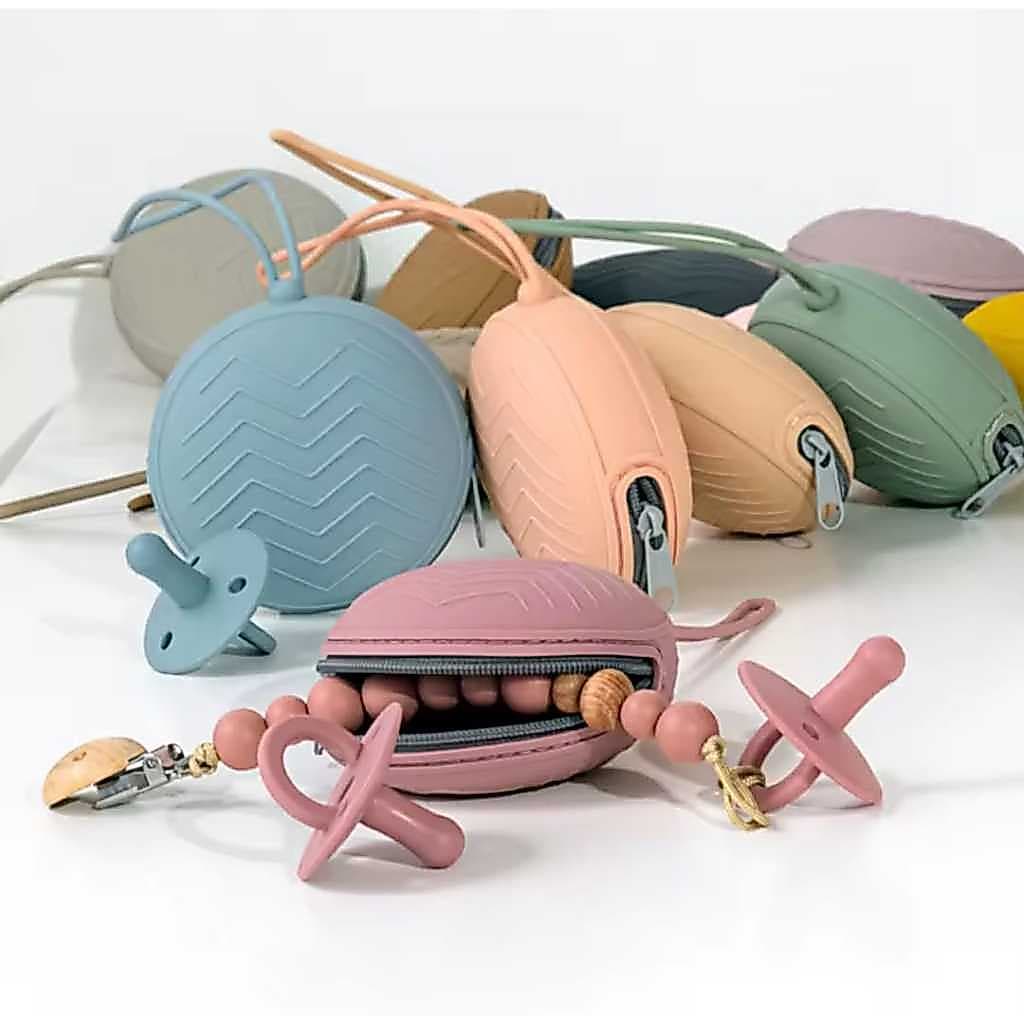 01 pçs Suporte chupeta do bebê silicone infantil portátil chupeta recipiente caixa de armazenamento acessórios do Bebê