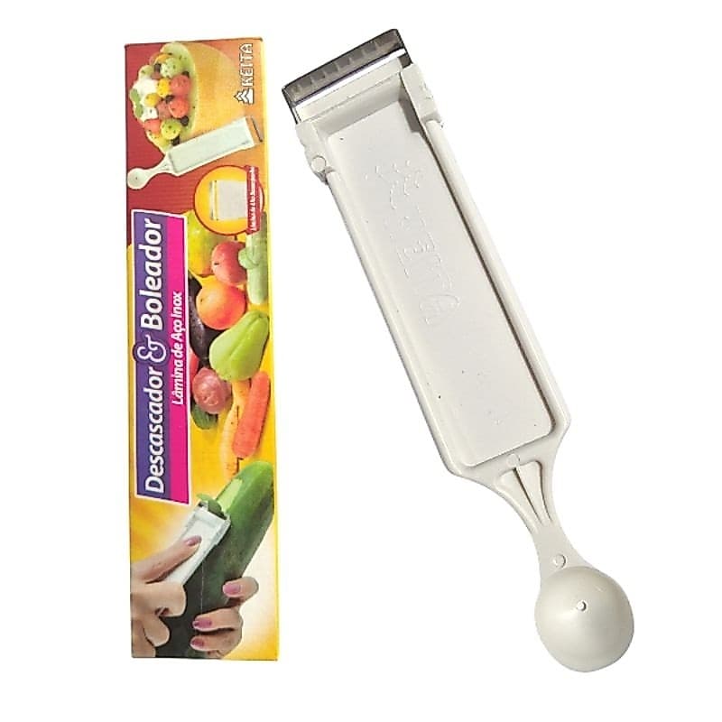 Descascador Boleador 2 Em 1 Prático Lâminas Aço Inoxidável
