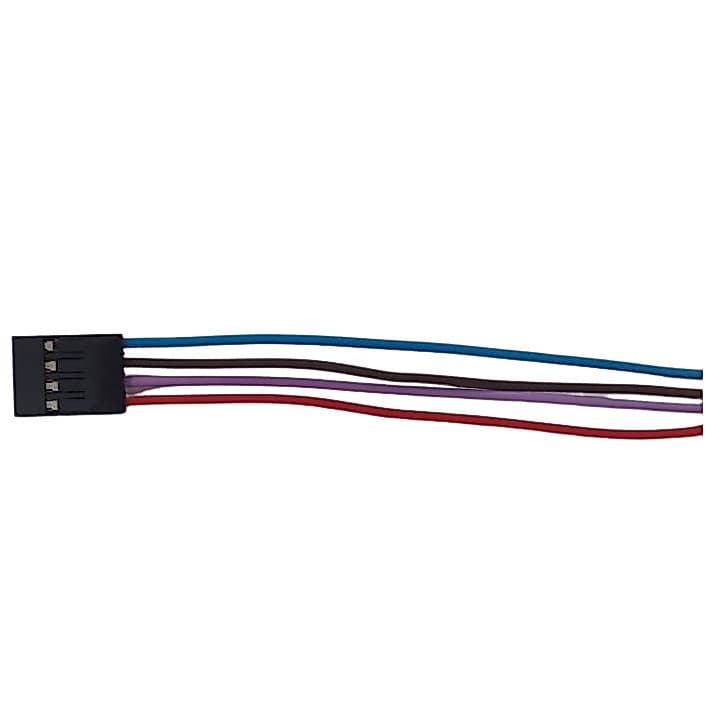 Conector Alojamento Modu 2,54mm Com 4 Vias E Fios
