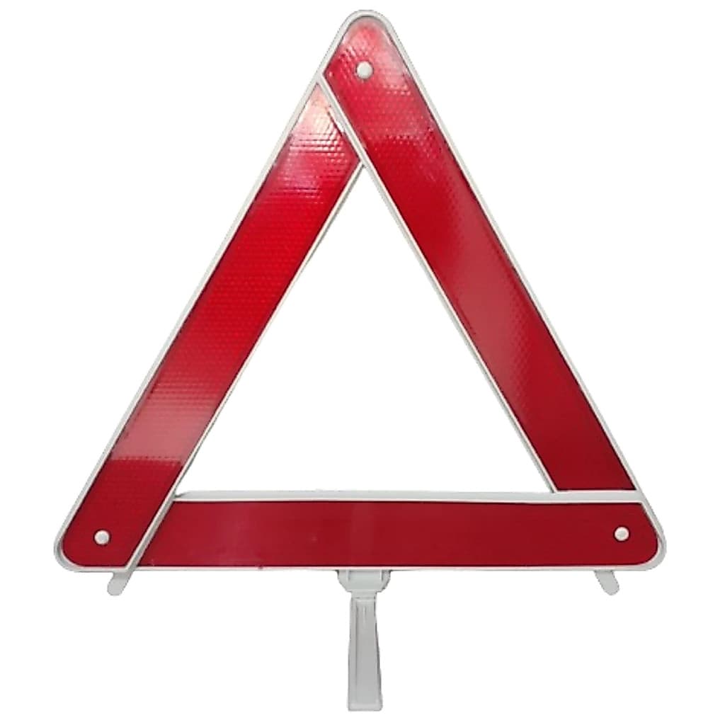 Triangulo Segurança Sinalização Automotivo Base Plástico (Leve) 38cm