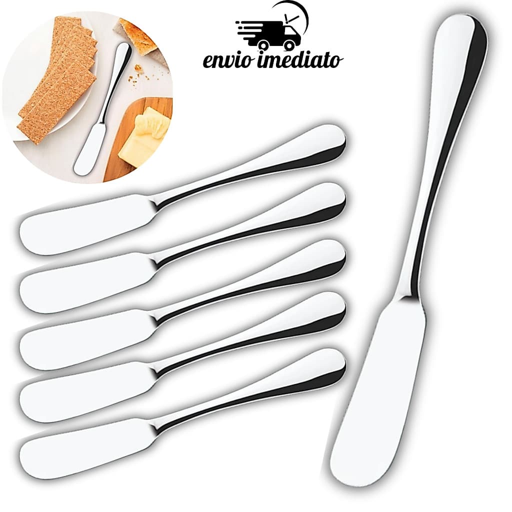 Espátula de Manteiga Inox Premium 15,2cm Para Patês, Manteiga, Geleias e Cremes