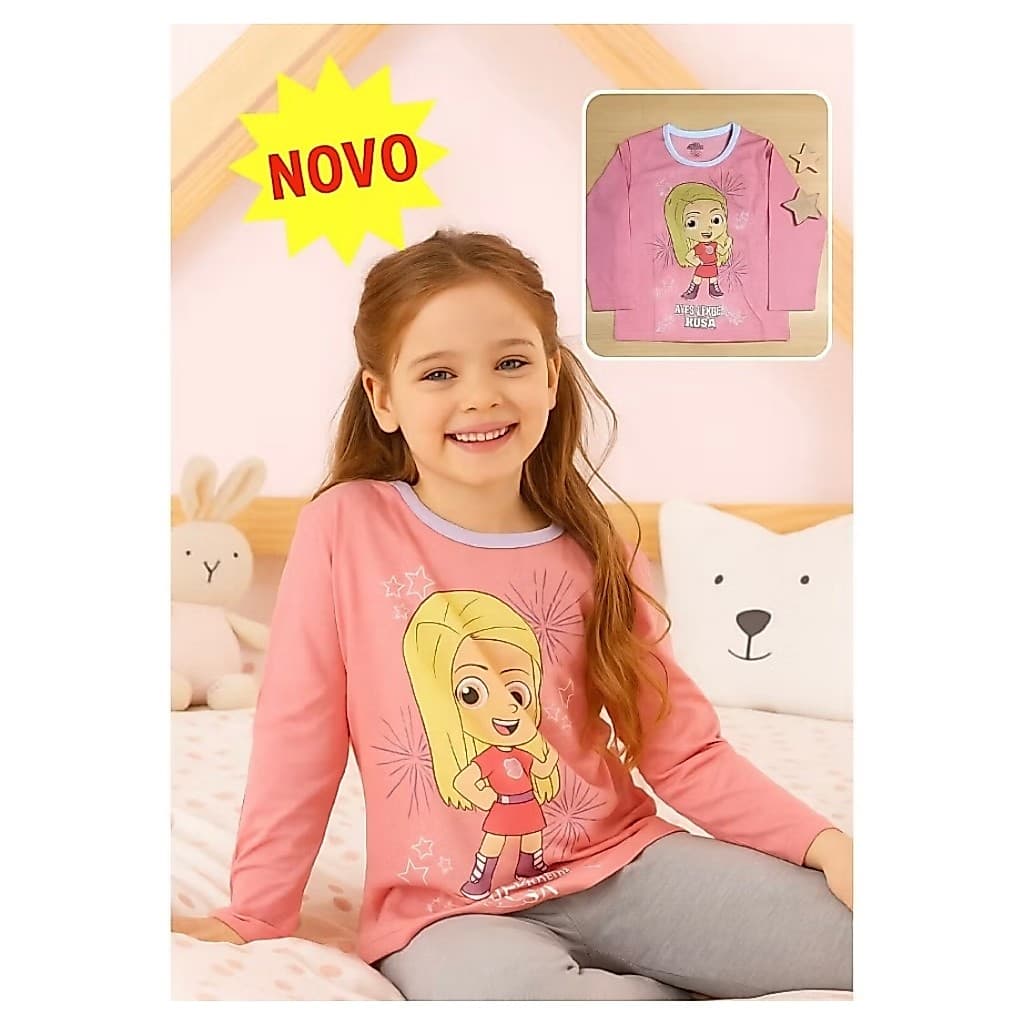 Blusa Manga Longa Infanti "Os Aventureiros" – Diversão, Conforto e Estilo para os Pequenos Heróis! clio