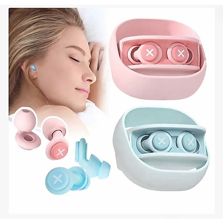 Protetor Auricular de Silicone com Espuma Macia Tampões para Redução de Ruído e Isolamento Acústico Zyoou