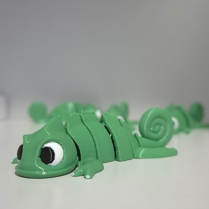 Action Figure Pascal Articulado Rapunzel Enrolados Impressão 3D Colecionável Geek