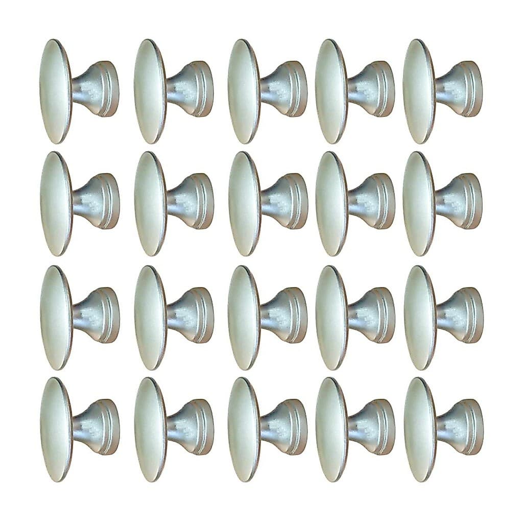 Kit 20 Puxadores Para Móveis Porta Gaveta Armário Ponto Redondo