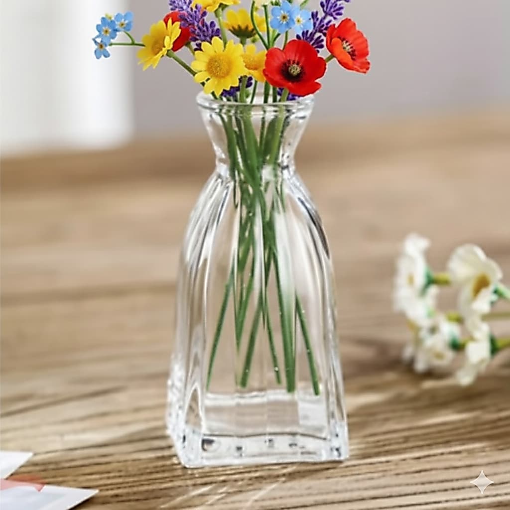 Vasinho de Vidro para Arranjo de Flores 130 ml Decoração