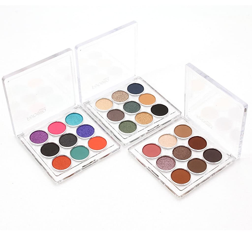 Paleta de sombras com 9 Cores pigmentadas Day to Night Febella PSO30326