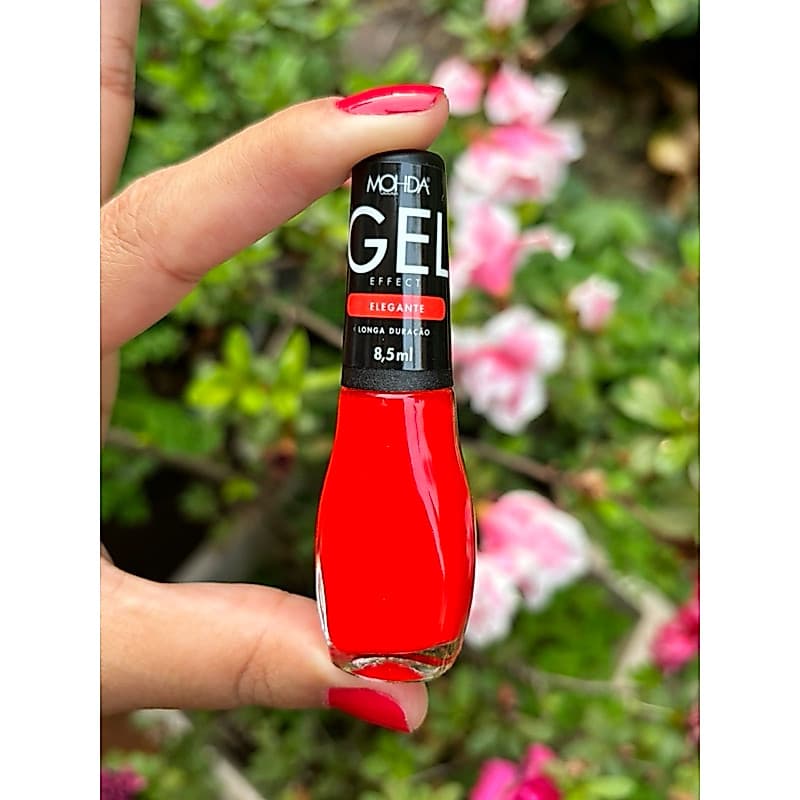 Esmalte Mohda cremoso efeito gel vermelho ELEGANTE 8,5ml