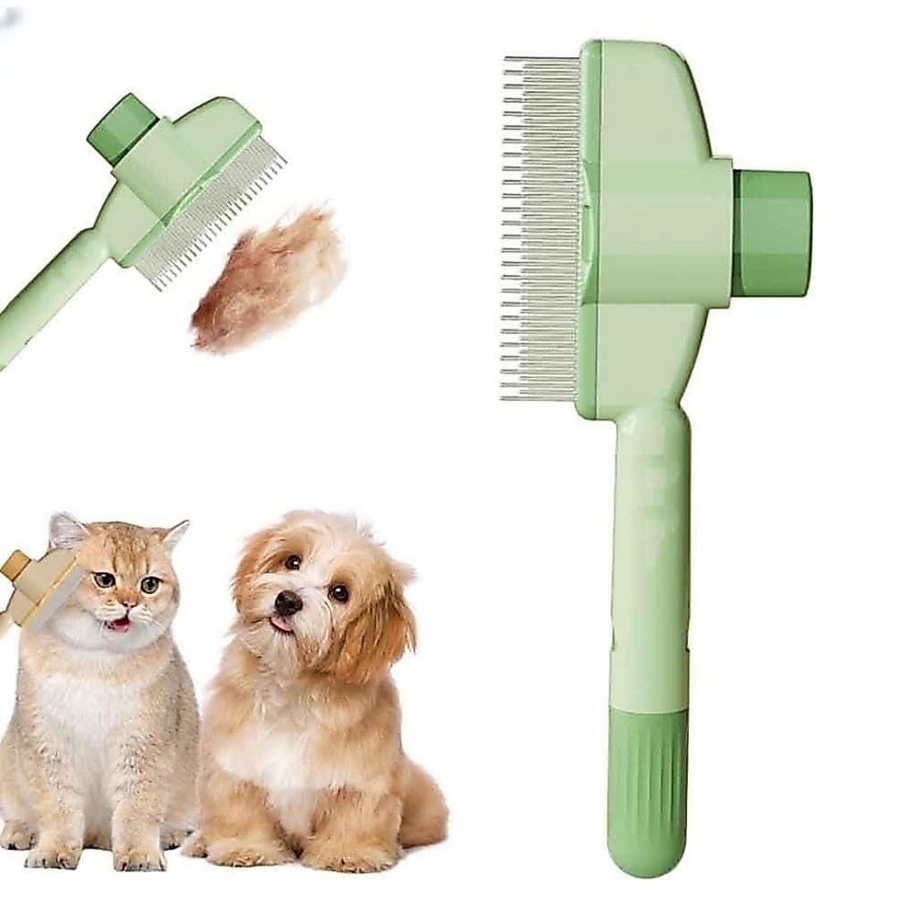 Pente Para Remoção De Pelos De Animais De Estimação Contra Pulgas , Escova Cães E Gatos Massagear Limpar Pêlos Multifunc