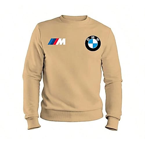 Blusa De Frio Moletom Masculino BMW Moletom Estampado Gola Redonda