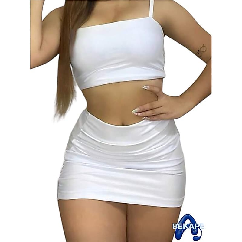 Mini Saia Tubinho Cintura Alta Modeladora Premium Não transparente - Efeito levanta bumbum Suplex Grossa