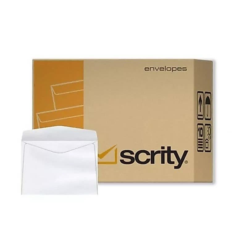 Envelope Carta Comercial Branco Sem CEP 114x162 Caixa 1000 Un. Scrity COF 010