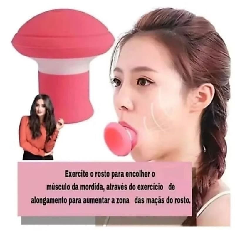 1 Novo Exercitador Sugador Exterminador de Papadas, Bigode Chines, Harmonização lift Facial.