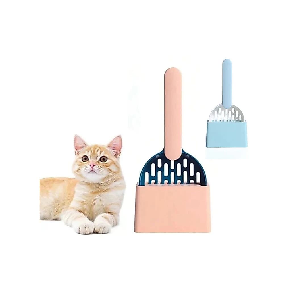 Pá Coletora Higiênica Com Suporte Para Gatos Caixa de Areia - Mimo Pets
