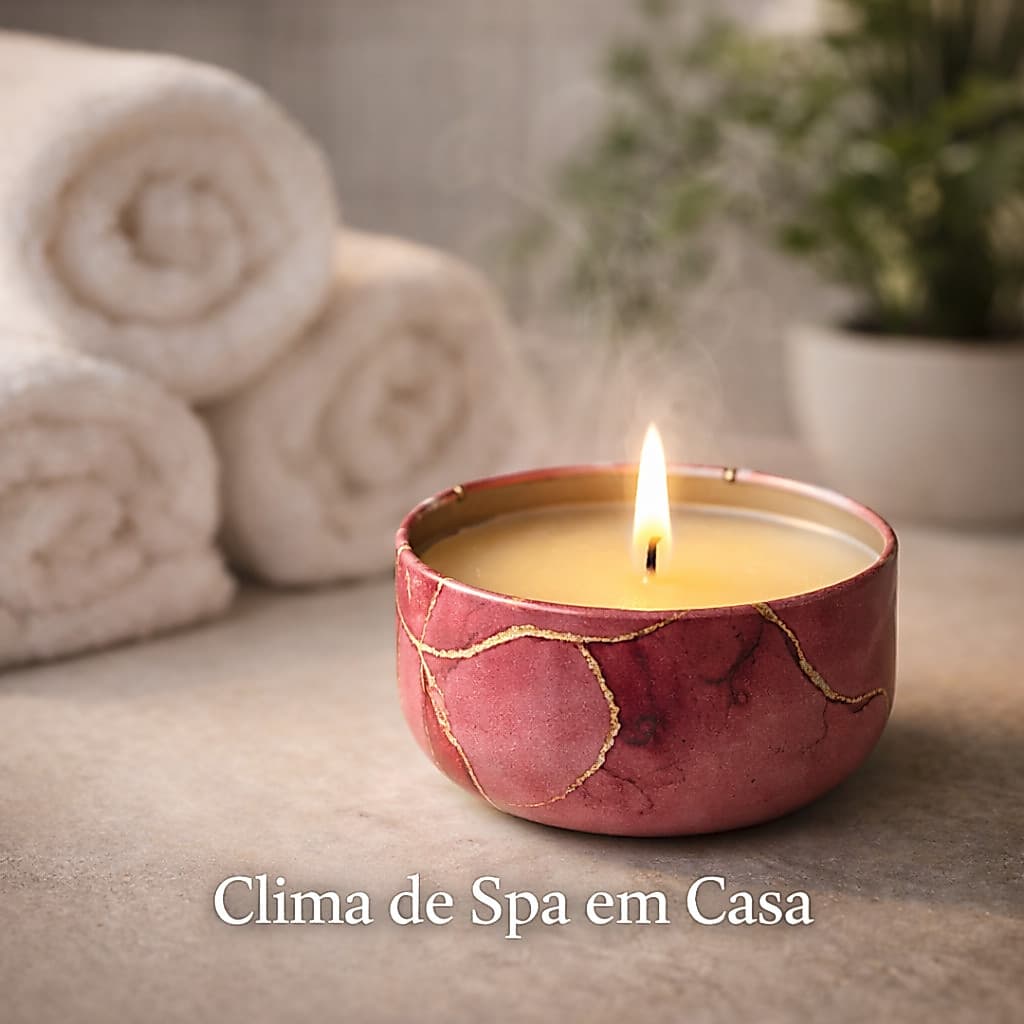 Kit Velas Aromáticas Decorativas na Lata Mármore – 3 unidades – Lavanda Floral Baunilha Jasmim