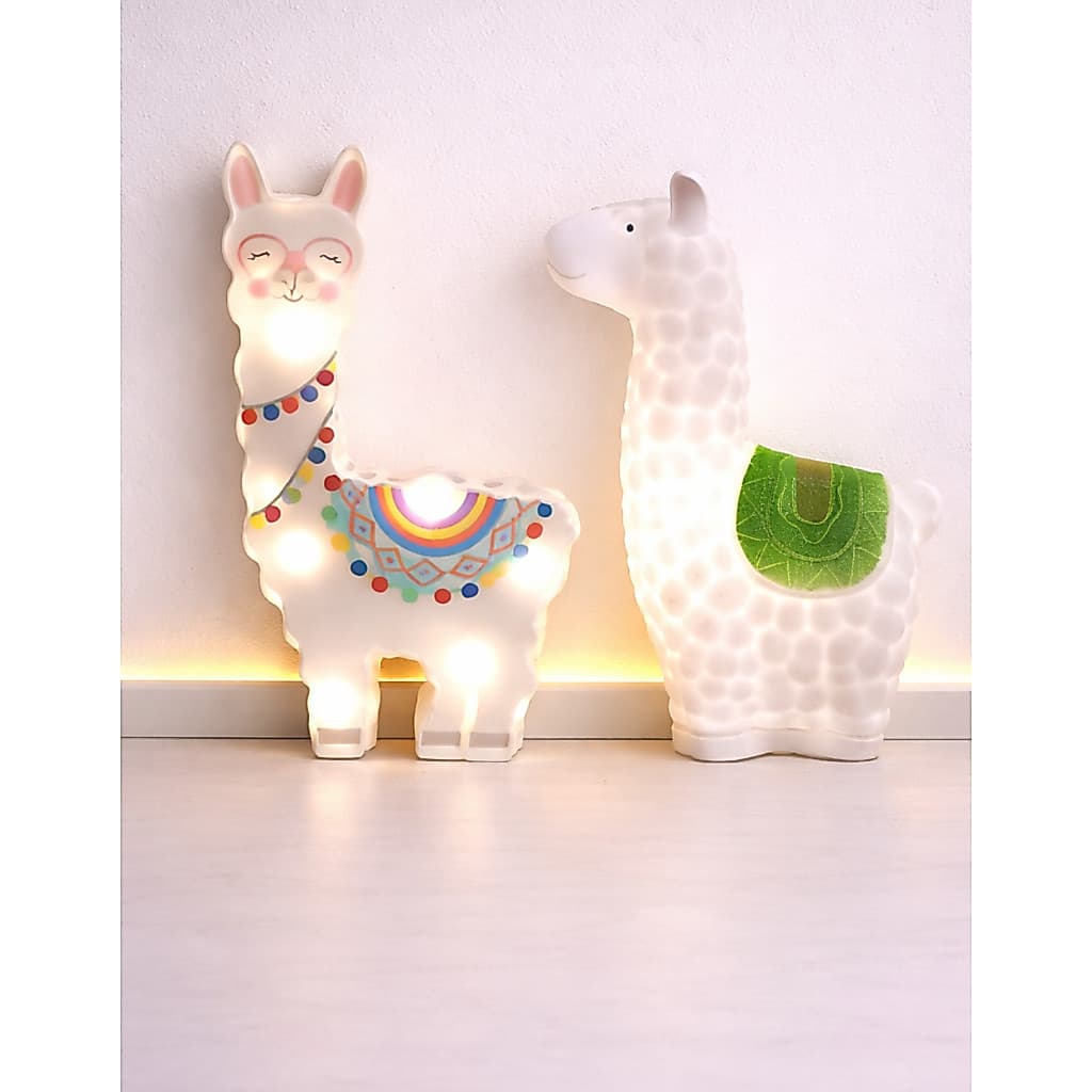 Luminária Lhama Led Decoração Lâmpada Noturna Abajur Fofo