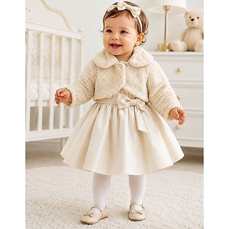 Bolero Infantil Pelinho Bebê Menina Quentinho Luxo Inverno Festa Casaco Elegante Casamento