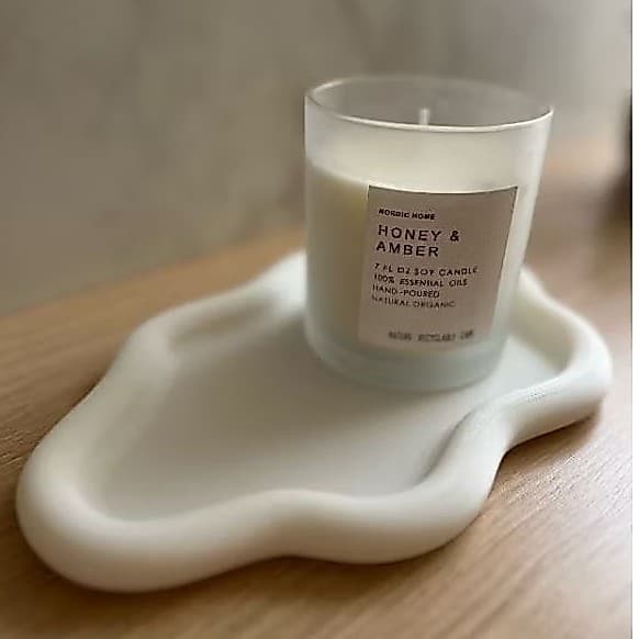 Bandeja Orgânica Multiuso - Bandeja para Perfumes, Cosméticos, SkinCare, Porta Perfumes - Para Decorar, Chaves, Flor