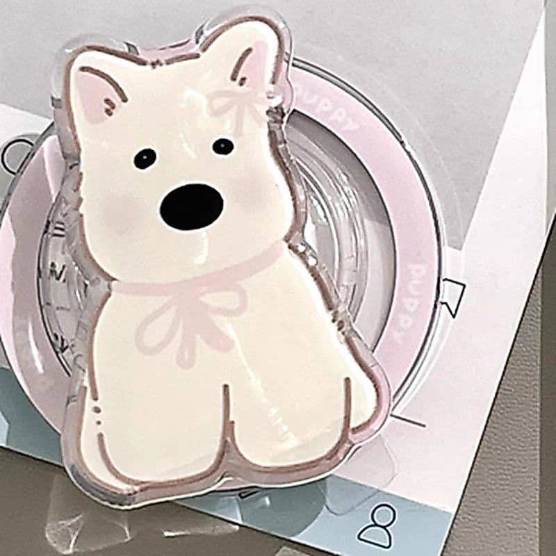 Japonês coreano dos desenhos animados animais bonitos adequado MagSafe suporte magnético telefone móvel forte adsorção 2